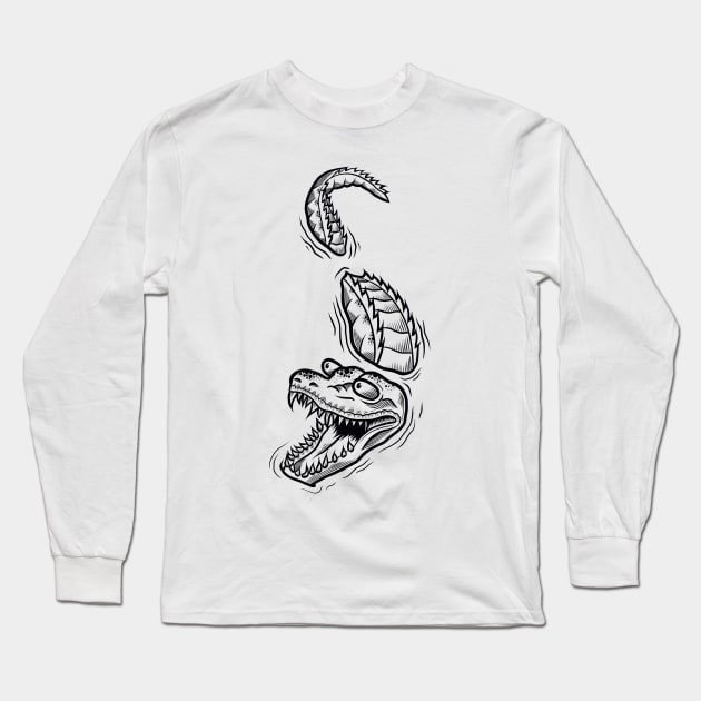 crocodile Long Sleeve T-Shirt by Adorline